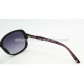 lady top quality fashion sunglasses with metal flower decorated hinge